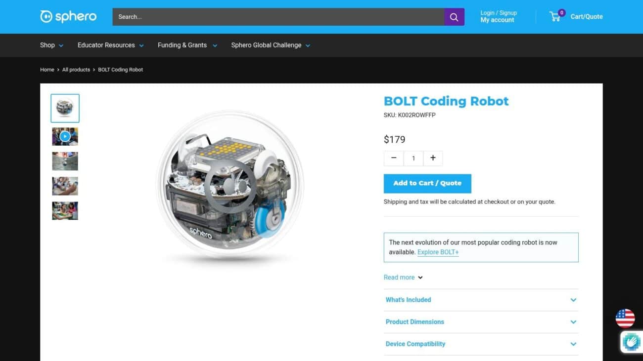 Sphero BOLT robotics kits